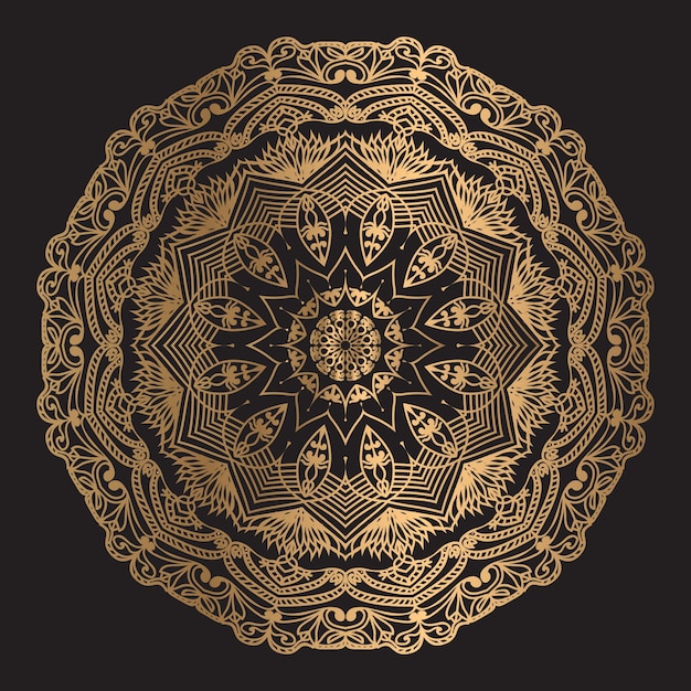 Luxury ornamental mandala design background template