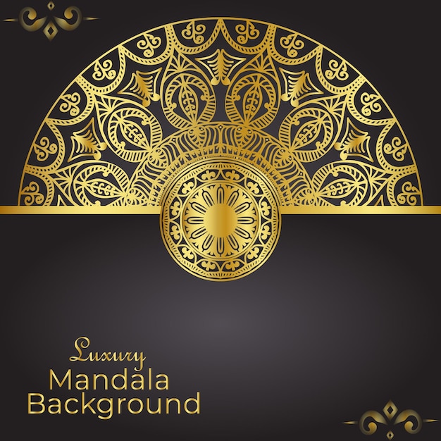 Vector luxury ornamental mandala design background template