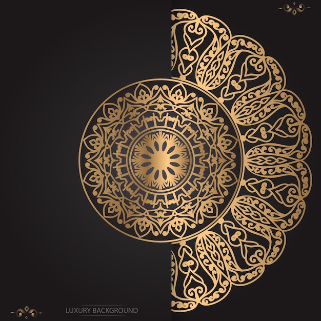 Luxury ornamental mandala design background template