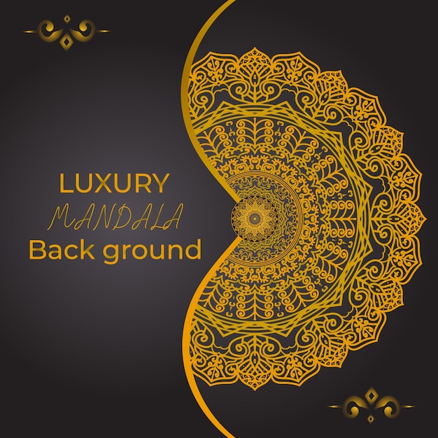 Luxury ornamental mandala design background template