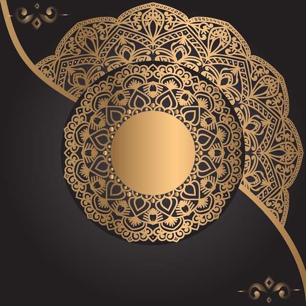 Luxury ornamental mandala design background template