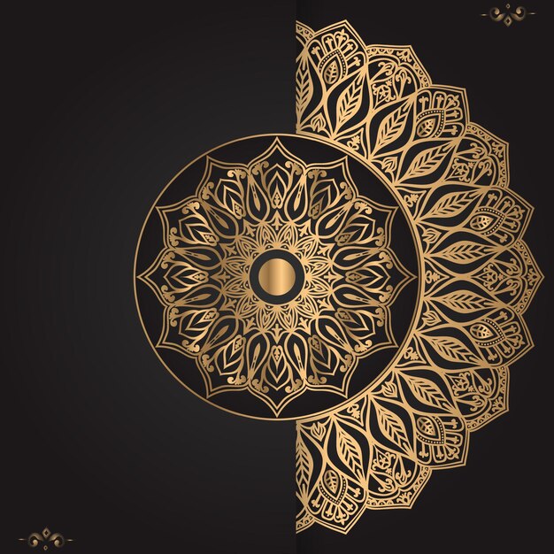 Luxury ornamental mandala design background template