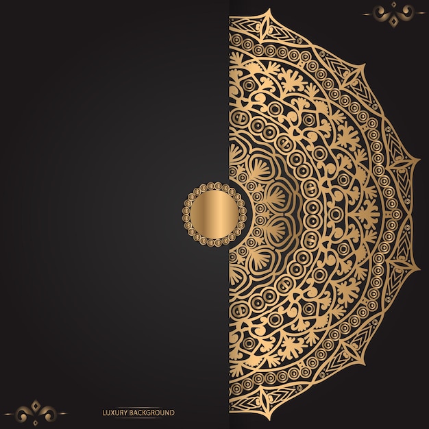 Luxury ornamental mandala design background template