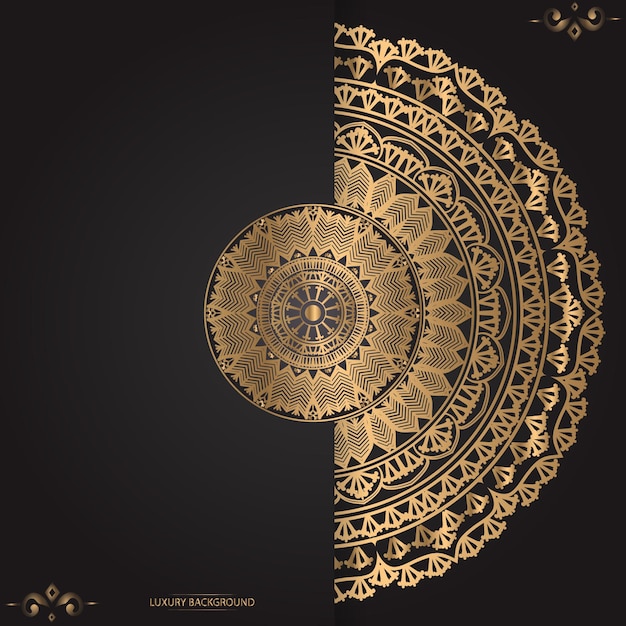 Luxury ornamental mandala design background template