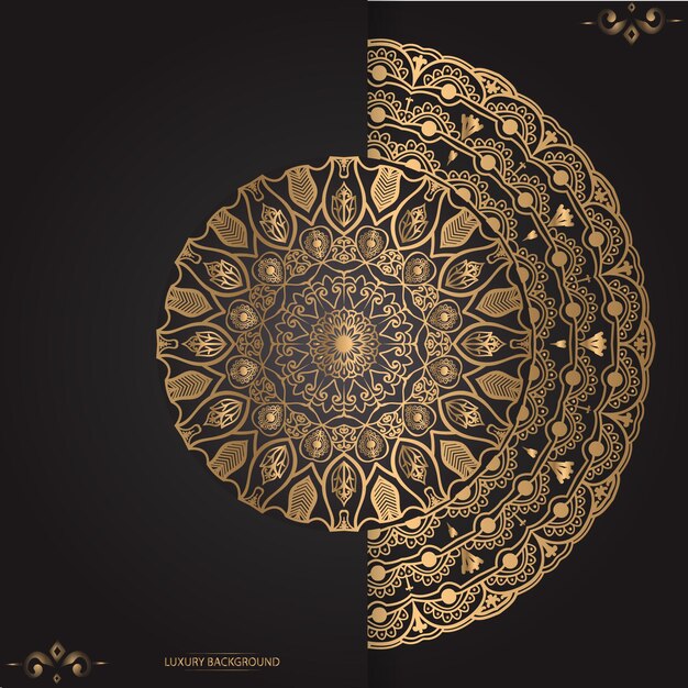 Luxury ornamental mandala design background template