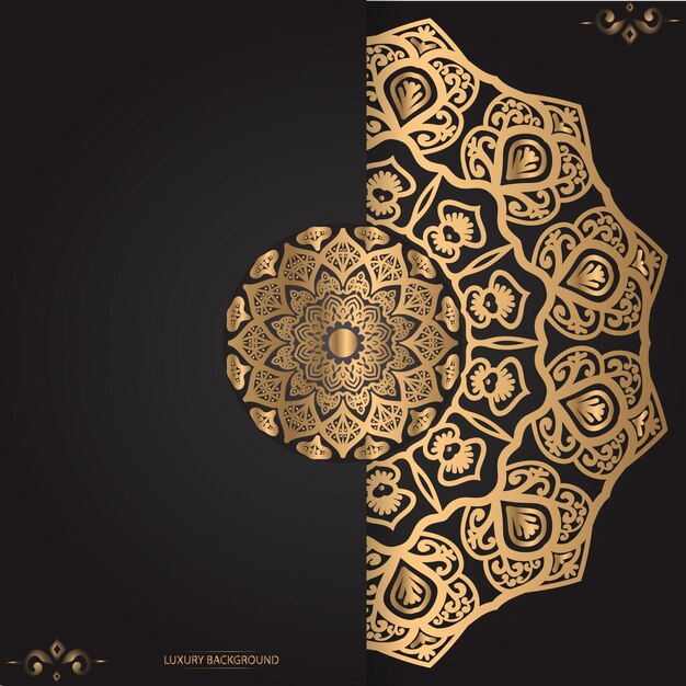 Luxury ornamental mandala design background template