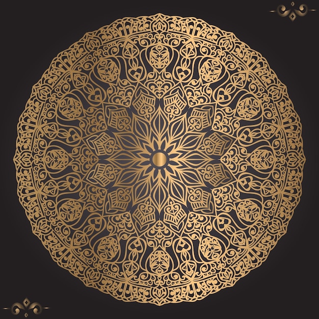 Luxury ornamental mandala design background template