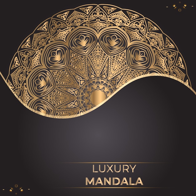 Luxury ornamental mandala design background template