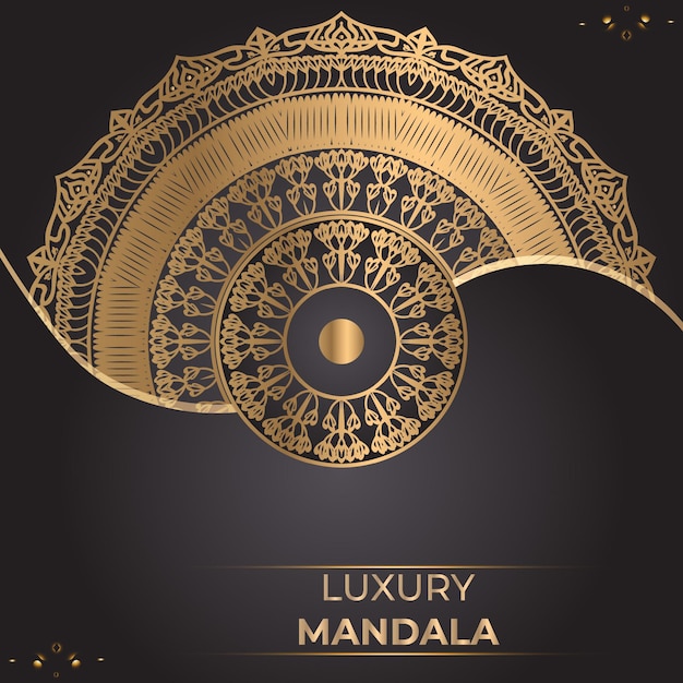 Luxury ornamental mandala design background template