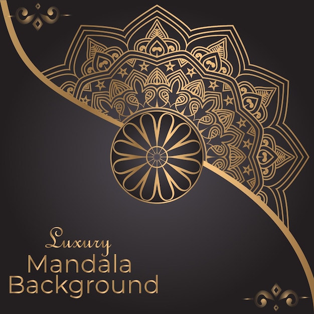 Luxury ornamental mandala design background template