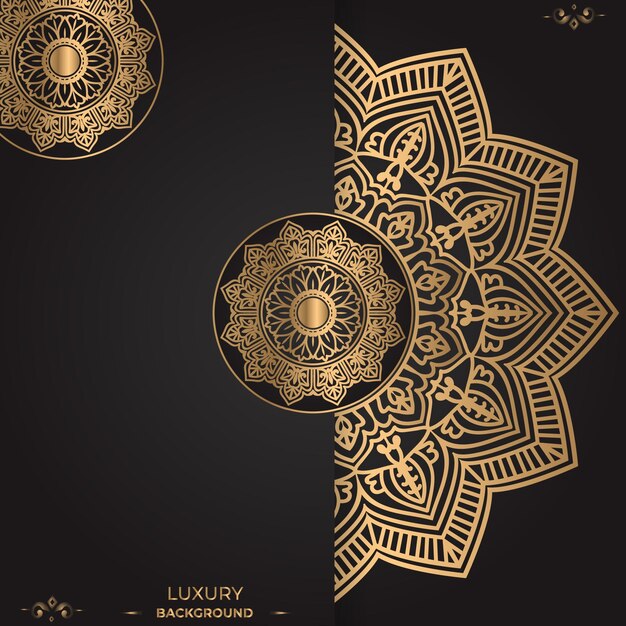 Luxury ornamental mandala design background template