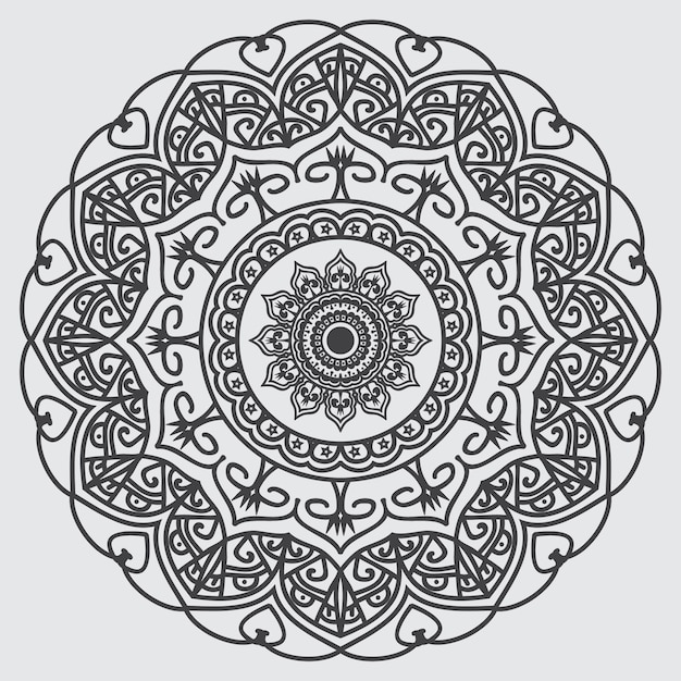 Luxury ornamental mandala design background template