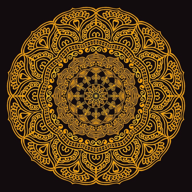 Luxury ornamental mandala design background template