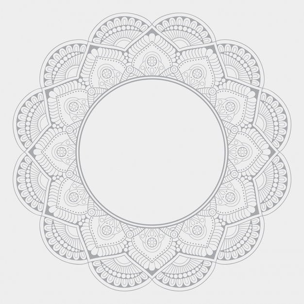 Priorità bassa di disegno della mandala ornamentale di lusso