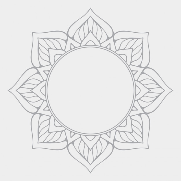 Vector luxury ornamental mandala design background