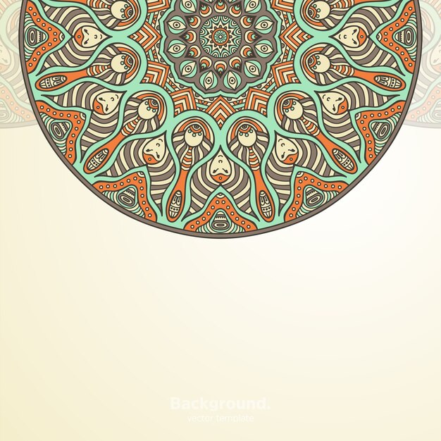 Vector luxury ornamental mandala design background