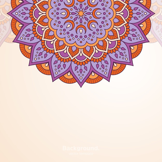 Vector luxury ornamental mandala design background
