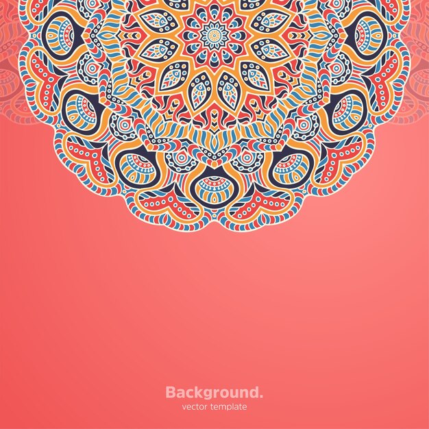 Vector luxury ornamental mandala design background