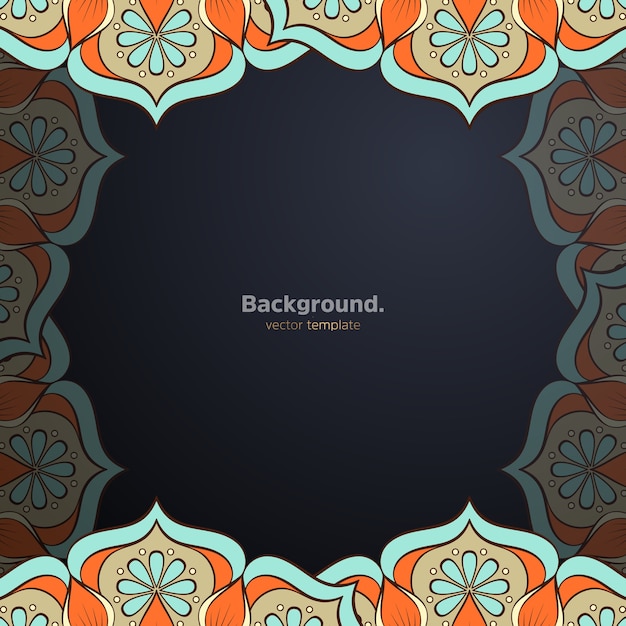 Vector luxury ornamental mandala design background