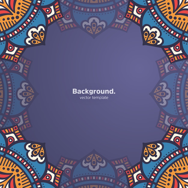 Vector luxury ornamental mandala design background