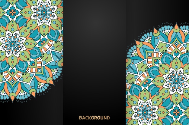 Vector luxury ornamental mandala design background