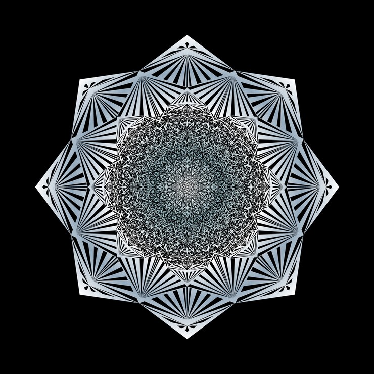 Vector luxury ornamental mandala design background