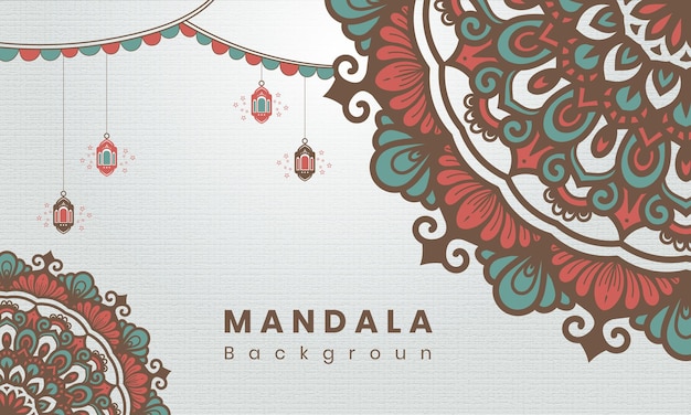 Mandala ornamentale di lusso design per libro da colorare e sfondo