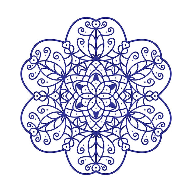 Design mandala ornamentale di lusso per la colorazione