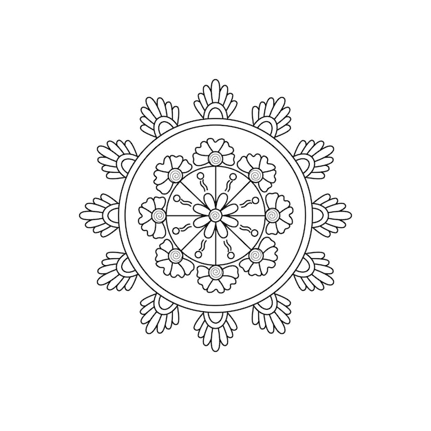 Luxury ornamental mandala design decoration pattern vector