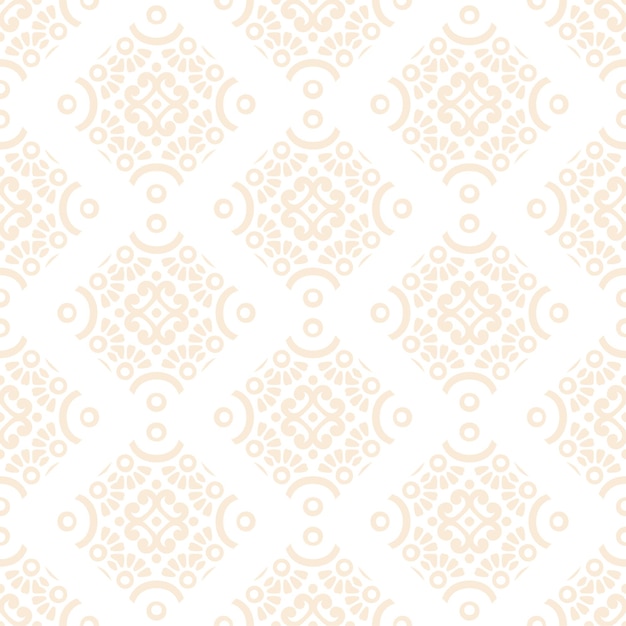 Luxury ornamental mandala design seamless pattern in gold color