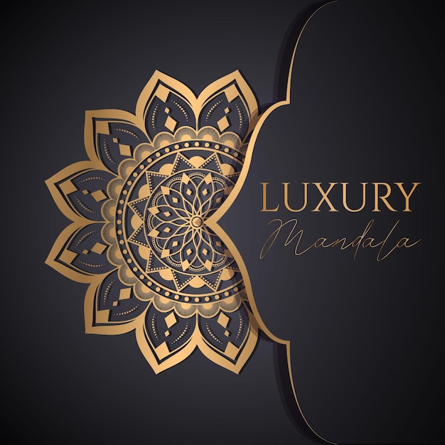 Luxury ornamental mandala design template