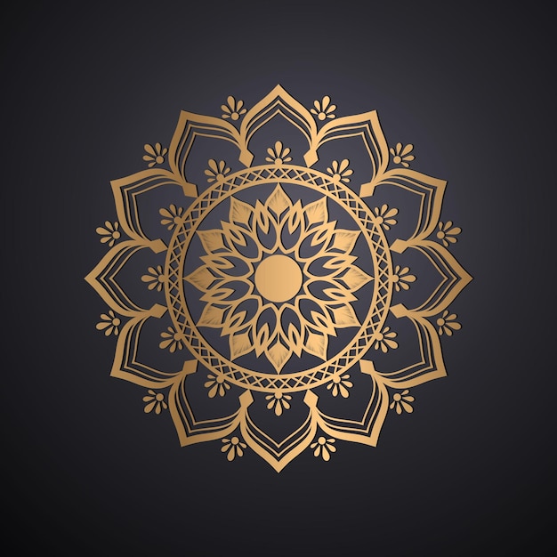 Luxury ornamental mandala design template