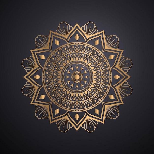 Luxury ornamental mandala design template