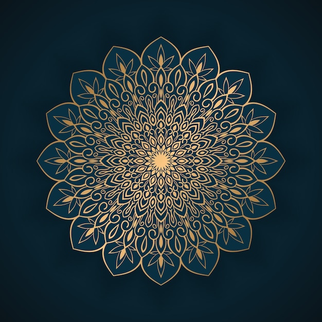 Luxury ornamental mandala design with a background