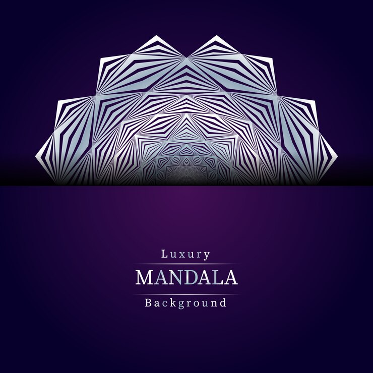 Vector luxury ornamental mandala design
