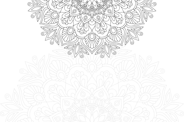 Luxury ornamental mandala design