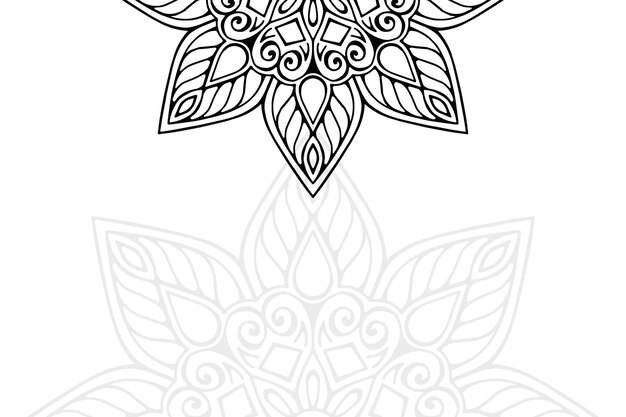 Design mandala ornamentale di lusso