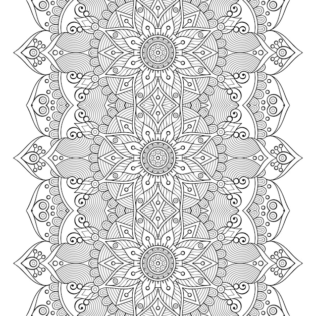 Luxury ornamental mandala design