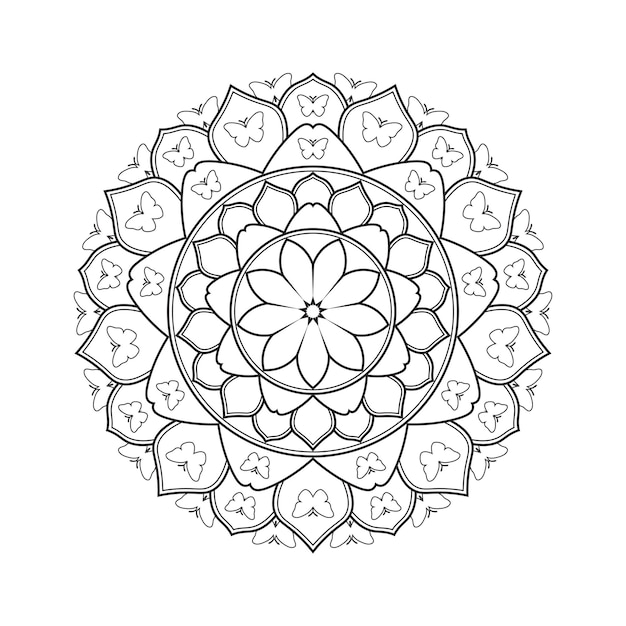 Luxury ornamental mandala design