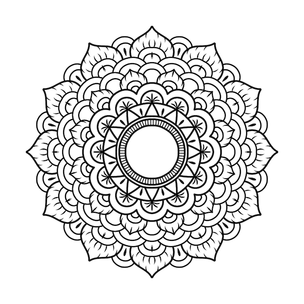 Luxury ornamental mandala design