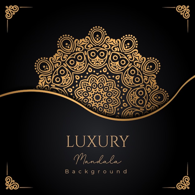 Vector luxury ornamental mandala design