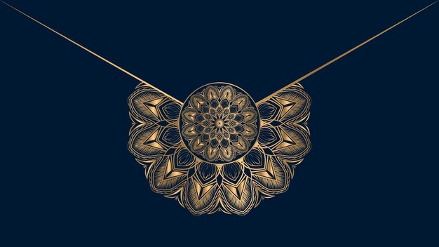 Vettore design di lusso ornamentale mandala