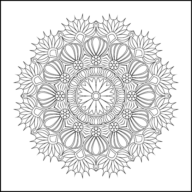 Sfondo di design effetto mandala ornamentale di lusso in colore oro vector