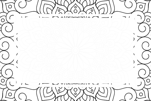 Vector luxury ornamental mandala frame background