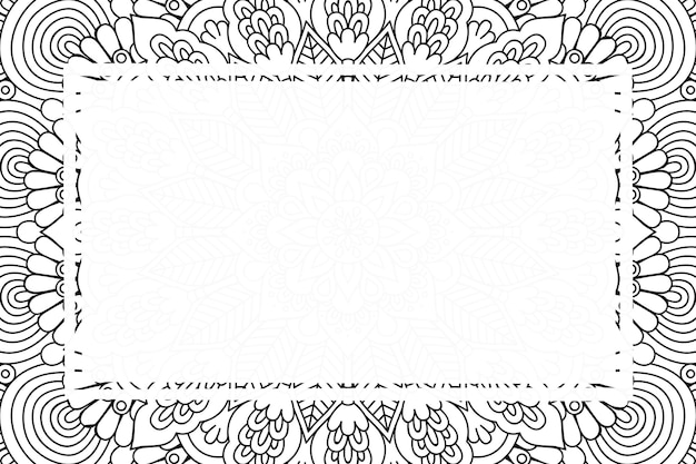 Luxury ornamental mandala frame background