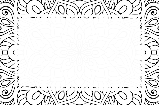 Luxury ornamental mandala frame background