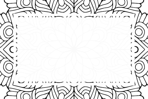 Sfondo di lusso cornice ornamentale mandala