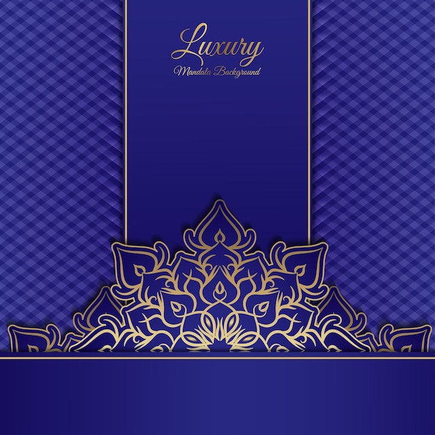 Luxury ornamental mandala gold vector design