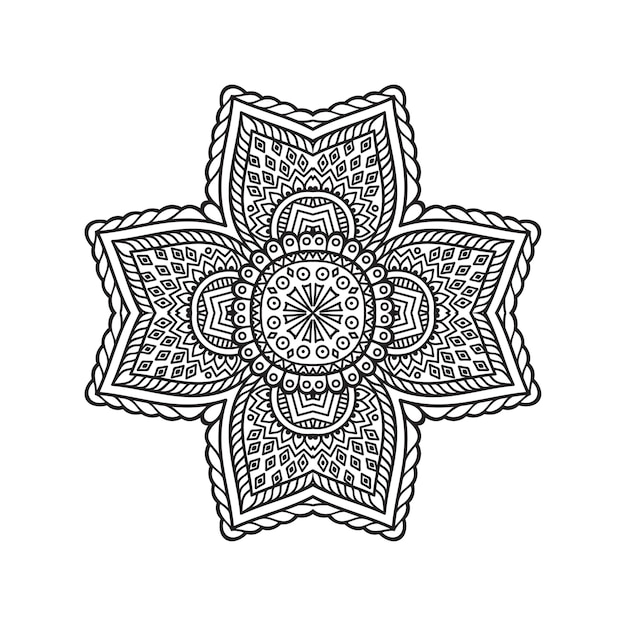 Illustrazione di mandala ornamentale di lusso