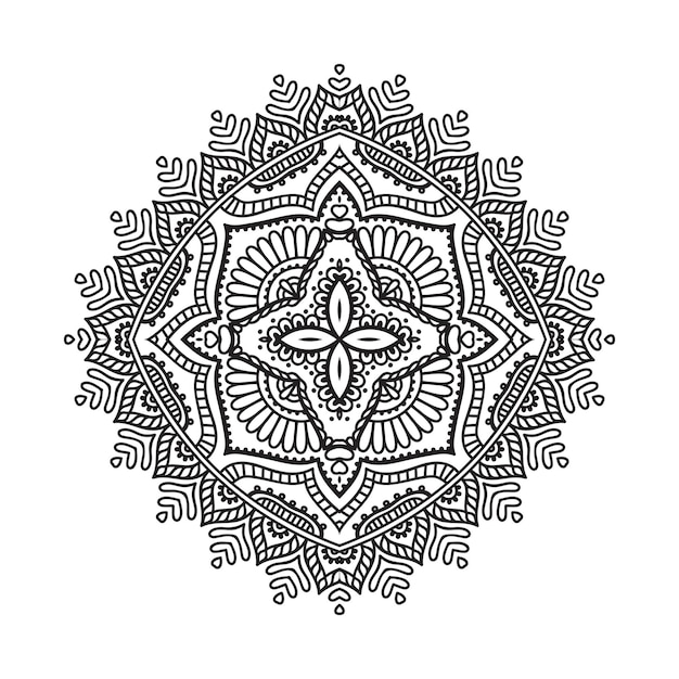 Illustrazione di mandala ornamentale di lusso